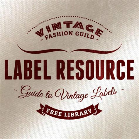 vintage label resource